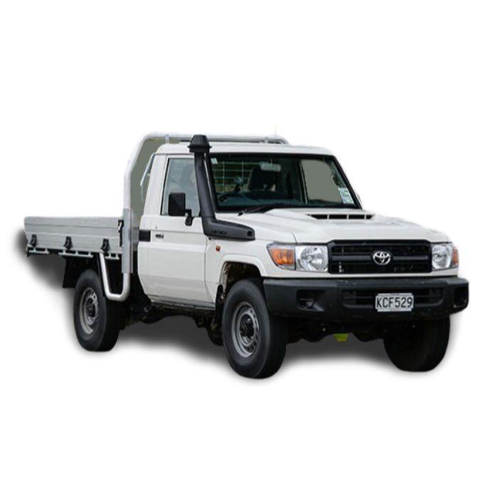 Load image into Gallery viewer, white toyota landcruiser 70 series single cab ute
