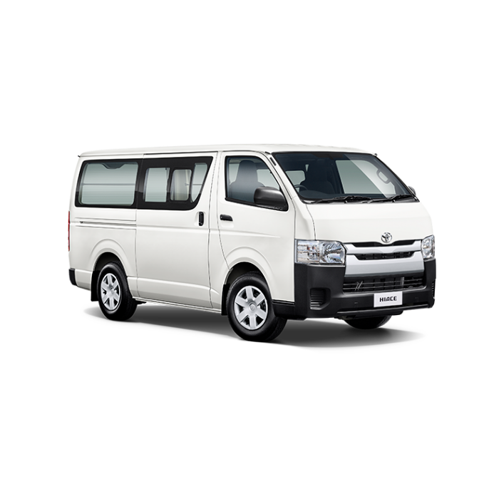 Load image into Gallery viewer, white toyota hiace zl van
