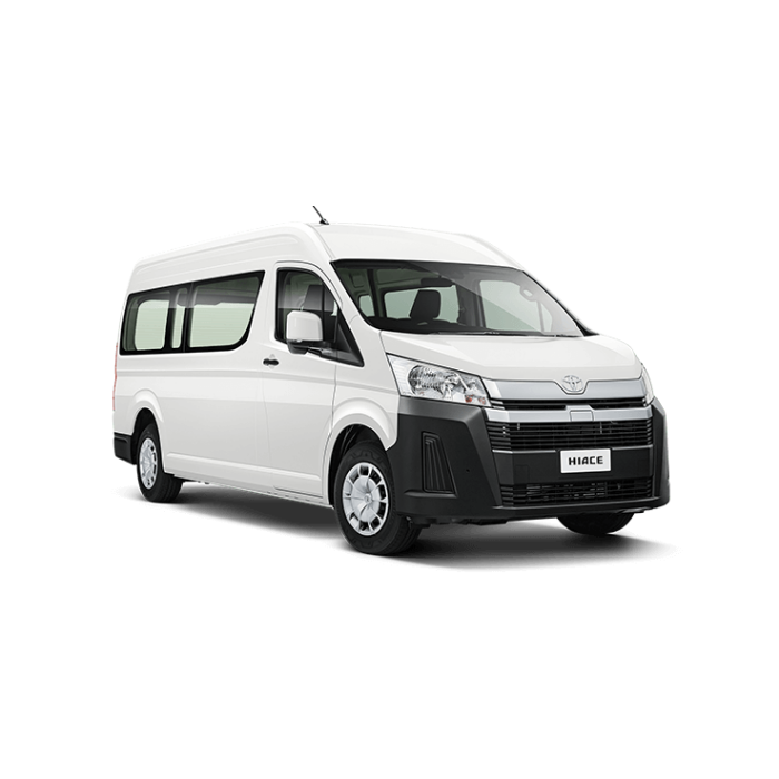 Load image into Gallery viewer, white toyota hiace zx van
